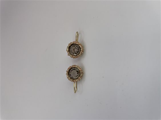 Orecchini Daniela De Marchi Donna Molecola in Ottone Quarzo OR1380 ORA - OR1380 ORA